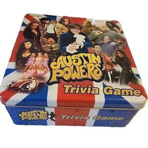 Austin Powers Trivia Game USAopoly 2002 Collectors Tin Never Played